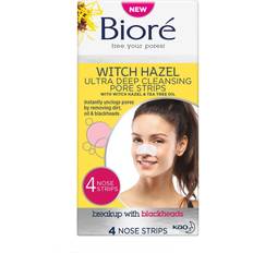 Pore Strip Facial Masks Biore Witch Hazel Ultra Pore Strips X 4