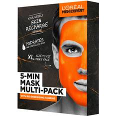 L'Oréal Paris Men Facial Masks L'Oréal Paris Men Expert 5-Min Mask Multi-Pack with Re-energising Taurine Set for him-No colour