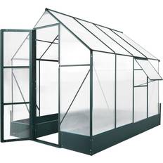 Freestanding Greenhouses on sale OutSunny Walk-in Greenhouse 6x8ft Aluminum Polycarbonate