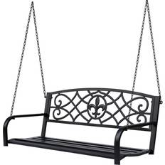 Steel Outdoor Sofas & Benches OutSunny Fleur-De-Lis