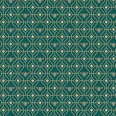 Wallpapers Furn Furn Bee Deco Wallpaper Emerald BEEDECO/WP1/EME