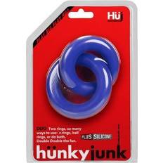 TPR Penisringe Oxballs Hunkyjunk Duo Linked Cock Ball Rings Cobalt out of stock