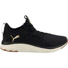 Puma Laced Walking Shoes Puma SoftRide Sophia Eco W - Black/White/Gold