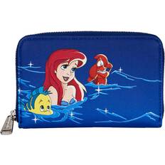 Loungefly The Little Mermaid Ariel Fireworks Zip Around Wallet - Blue