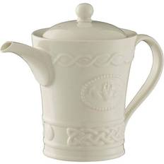 Beige Coffee Pitchers Belleek Pottery Claddagh Coffee Pitcher 0.156gal