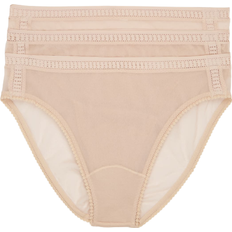 On Gossamer Mesh Hi-Cut Brief 3-pack - Beige