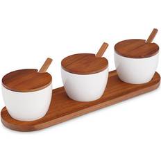 Nambe Duets Triple Condiment Server Servizio