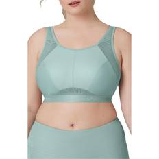 Glamorise No-Sweat Mesh Sports Bra Plus Size - Jade