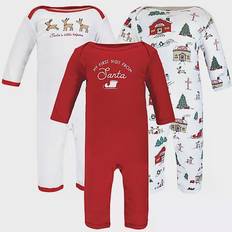 Hudson North Pole Long Sleeve Coveralls 3-pack - Red