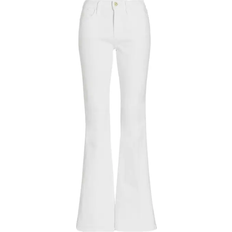 Frame Le High Stretch Flare Jeans - Blanc