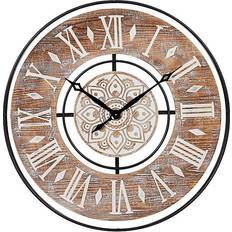 Ridge Road Décor Farmhouse Wall Clock 34"