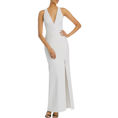 BCBG Max Azria Cutout Back Gown - Off White