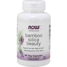 Silica hår hud naglar Now Foods Bamboo Silica Beauty 90 st