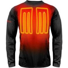 Battery Heated Base Layer Tops ActionHeat Long Sleeved Heated Base Layer Shirt Men - Black