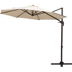 OutSunny Roma Beige Cantilever Garden Umbrella 3m