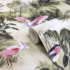 Paoletti Paoletti Platalea Digitally Printed Tropical Wallpaper