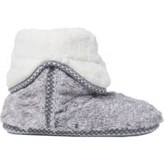 Dearfoams Beth Furry Foldover - Grey