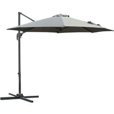 Garden & Outdoor Environment OutSunny Patio Offset Umbrella Grey