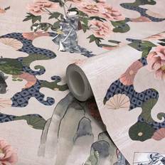 Paoletti Paoletti Geisha Digitally Printed Traditional Floral Wallpaper