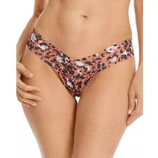 Hanky Panky Low-Rise Printed Lace Thong - Cheeky Cheetah