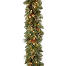 Plastic Christmas Decorations National Tree Company Pine Garland with Clear Lights Christmas Decoration