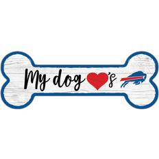 Fan Creations Buffalo Bills Team Dog Bone Sign Board