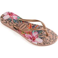 Multicolored Flip-Flops Havaianas Slim Animal - Crocus Rose