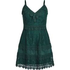 City Chic Nouveau Dress - Emerald