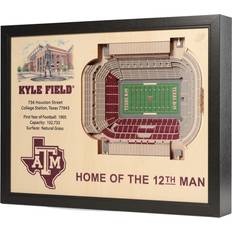 Multicolored Wall Decorations YouTheFan Texas A&M Aggies 25.5" x 19.5" Kyle Field Stadium Views Photo Frame 25.5x19.5"