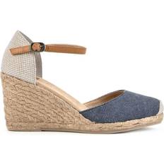 38 ⅔ - Damen Espadrilles White Mountain Mamba W - Denim Blue Fabric