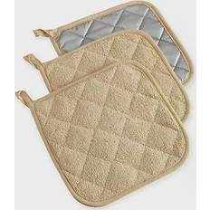Pot Holders DII Terry Pot Holder Beige, Gray (17.78x17.78cm)