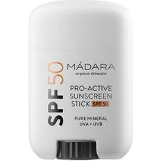 Glutenfrei Sonnenschutz Madara Pro-Active Mineral Sunscreen Stick SPF50 18g