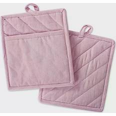 Pot Holders DII Solid Chambray Pot Holder Pink (22.86x20.32cm)