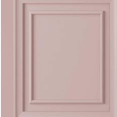 Laura Ashley Redbrook Wood Panel Blush Removable Wallpaper