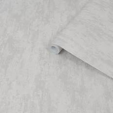 Laura Ashley Whinfell Moonbeam Industrial Metallic Effect Smooth Wallpaper