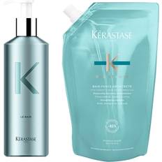 Kerastase bain force Kérastase Kérastase Bain Force Architecte Refill Pouch and Refillable Bottle Bundle 500ml
