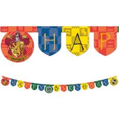 Ghirlanda lettere Happy Birtdhay Harry Potter Hogwarts