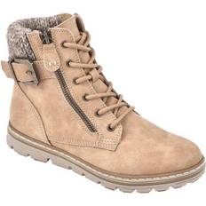 Textile - Women Lace Boots Cliffs Kelsie - Beige