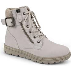 Textile - Women Lace Boots Cliffs Kelsie - Winter White