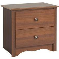 MDF - Wood Bedside Tables Prepac Monterey 2 Drawer Nightstand Bedside Table 16x23.2"