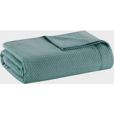 Madison Park Egyptian Cotton Blankets Blue (228.6x167.64cm)