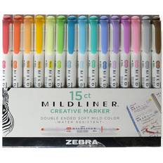 Zebra Mildliner Double Ended Highlighter 15-pack