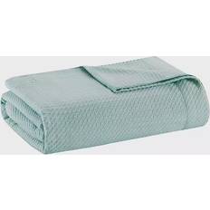 Madison Park Egyptian Cotton Blankets Blue (228.6x167.64cm)