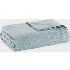 Madison Park Egyptian Cotton Blankets Blue (274.32x228.6)