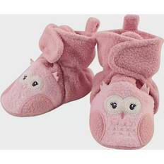 Baby Booties Owl Fleece Booties - Pink