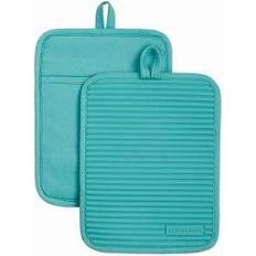 Pot Holders KitchenAid Ribbed Pot Holder Blue (22.86x17.78cm)