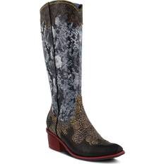 Plateforme Bottes hautes Spring Step L'Artiste Rodeo - Black Multi