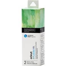 Cricut Infusible Ink Transfer Green Watercolor 11.4x30.5cm 2 sheets