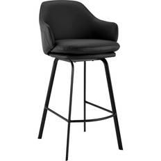 Black Bar Stools Armen Living Brigden Bar Stool 36"