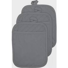 DII Quilted Pot Holders Grey (22.86x17.78cm)